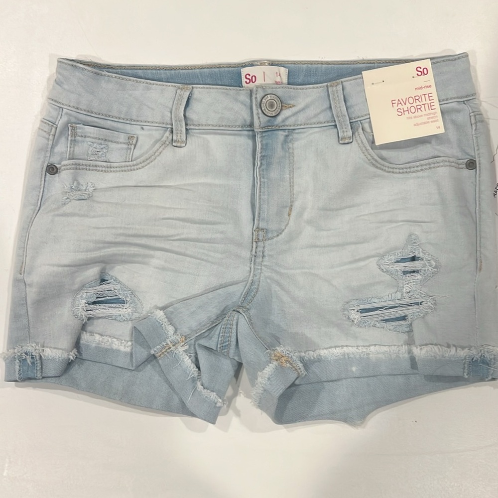 Children Shorts " SO" Mid Rise Favorite shortie